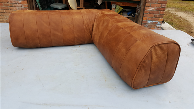reupholstered couch