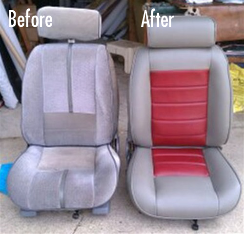 car seat repair fabric to faux leather