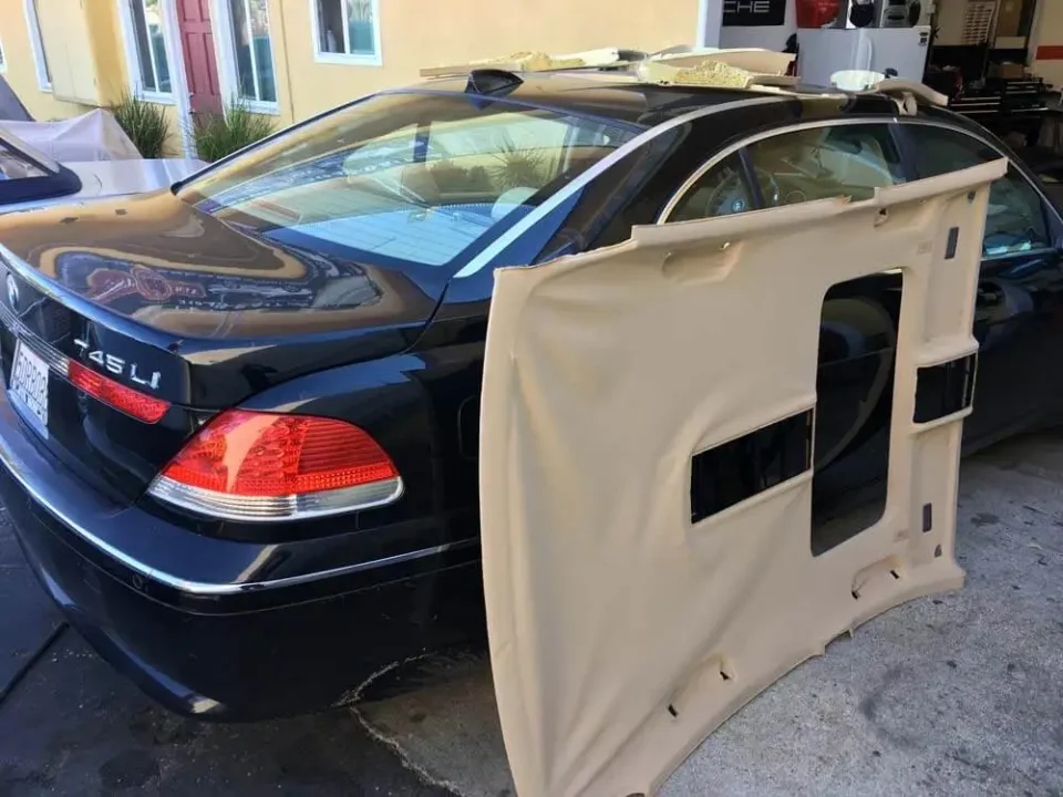 headliner removed from bmw